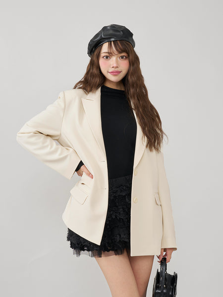 Asymmetric Pocket Tailored Jacket