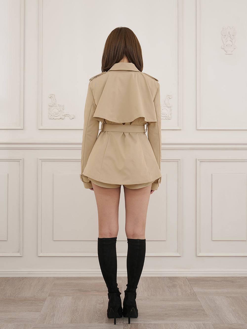 モデル：163cm（着用サイズ：FREE　着用カラー：BEG）