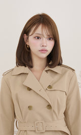 モデル：163cm（着用サイズ：FREE　着用カラー：BEG）
