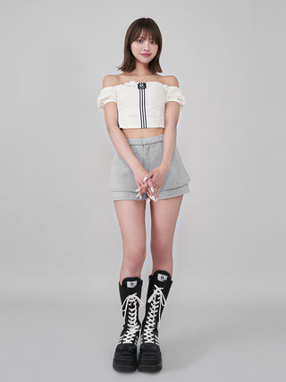 モデル：163cm（着用サイズ：S　着用カラー：GRY）