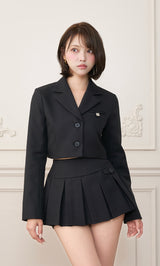 モデル：163cm（着用サイズ：S　着用カラー：BLK）