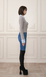 モデル：163cm（着用サイズ：FREE　着用カラー：GRY）