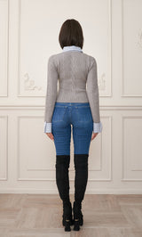 モデル：163cm（着用サイズ：FREE　着用カラー：GRY）