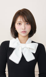 モデル：163cm（着用サイズ：FREE　着用カラー：BLK）
