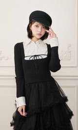 モデル：163cm（着用サイズ：FREE　着用カラー：BLK）