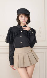 モデル：163cm（着用サイズ：FREE　着用カラー：BLK）