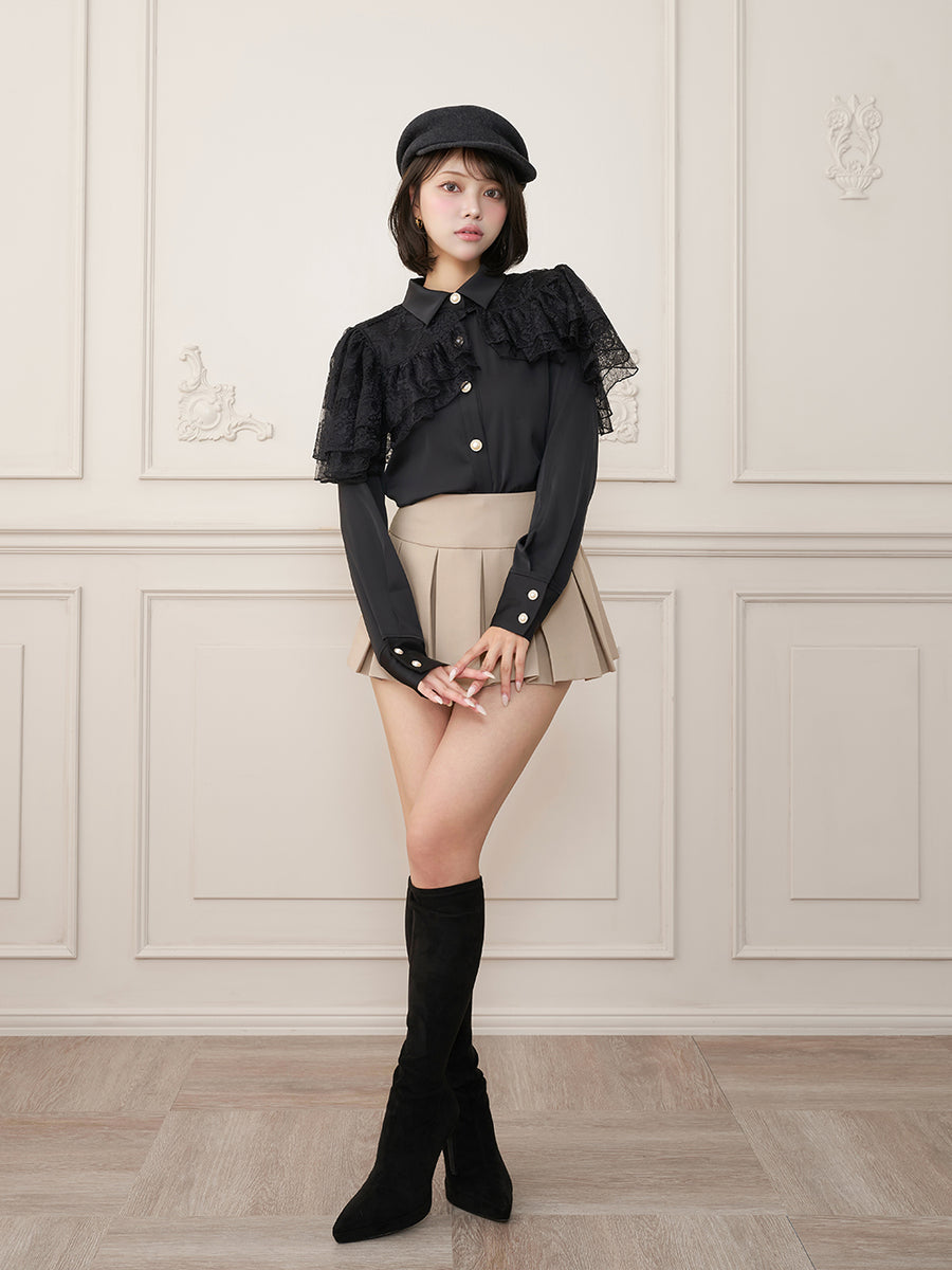 モデル：163cm（着用サイズ：FREE　着用カラー：BLK）