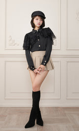 モデル：163cm（着用サイズ：FREE　着用カラー：BLK）