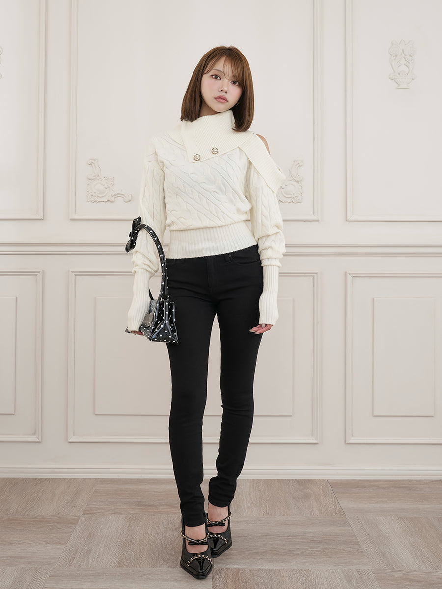 モデル：163cm（着用サイズ：FREE　着用カラー：WHT）