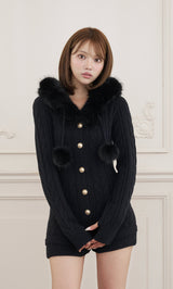 モデル：163cm（着用サイズ：FREE　着用カラー：BLK）