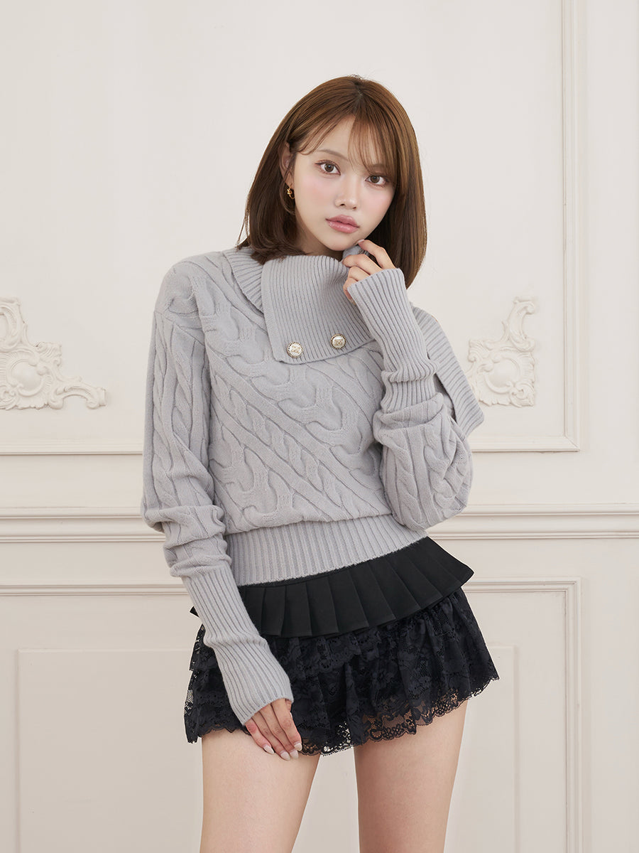 モデル：163cm（着用サイズ：FREE　着用カラー：GRY）