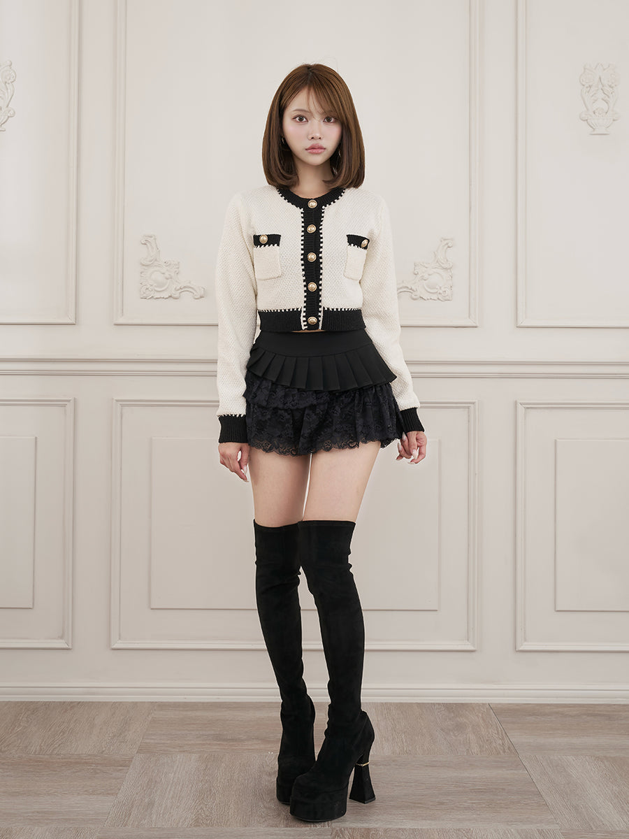 モデル：163cm（着用サイズ：S　着用カラー：BLK）