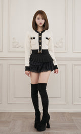 モデル：163cm（着用サイズ：S　着用カラー：BLK）