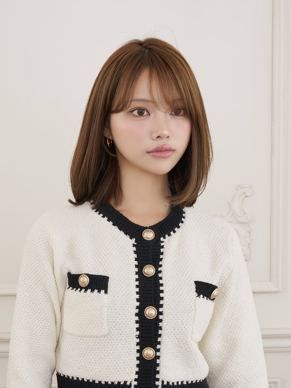 モデル：163cm（着用サイズ：FREE　着用カラー：WHT）