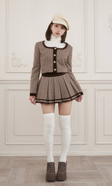 モデル：163cm（着用サイズ：S　着用カラー：BRN）