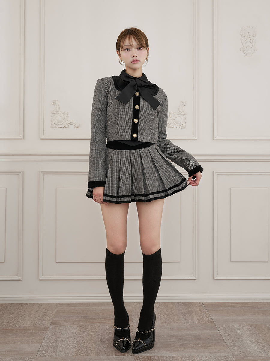 モデル：163cm（着用サイズ：S　着用カラー：BLK）