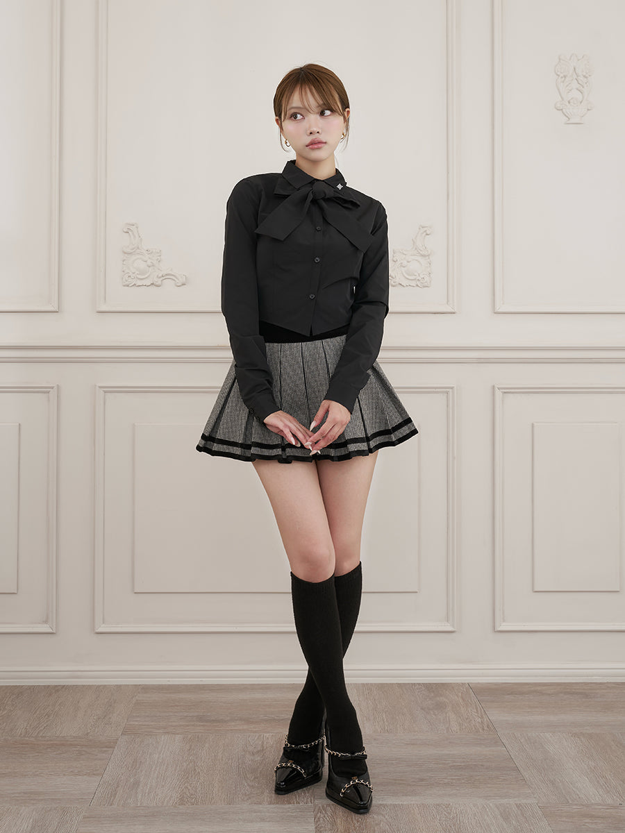 モデル：163cm（着用サイズ：S　着用カラー：BLK）