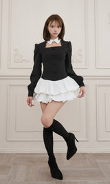 モデル：163cm（着用サイズ：FREE　着用カラー：BLK）