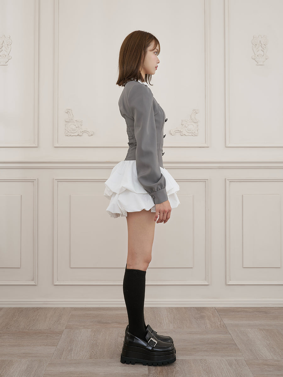 モデル：163cm（着用サイズ：FREE　着用カラー：GRY）