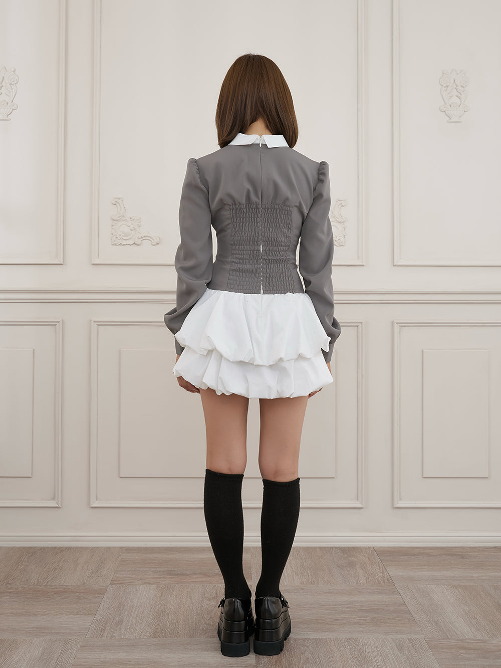 モデル：163cm（着用サイズ：FREE　着用カラー：GRY）