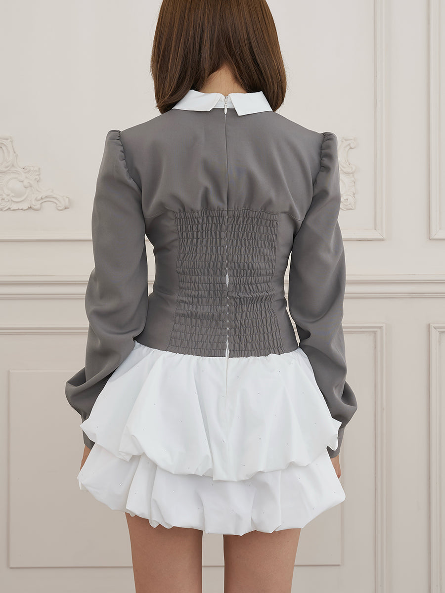 モデル：163cm（着用サイズ：FREE　着用カラー：GRY）