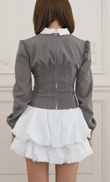 モデル：163cm（着用サイズ：FREE　着用カラー：GRY）