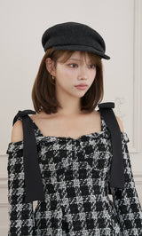モデル：163cm（着用サイズ：FREE　着用カラー：BLK）