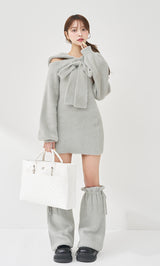 モデル：163cm（着用サイズ：FREE　着用カラー：GRY）