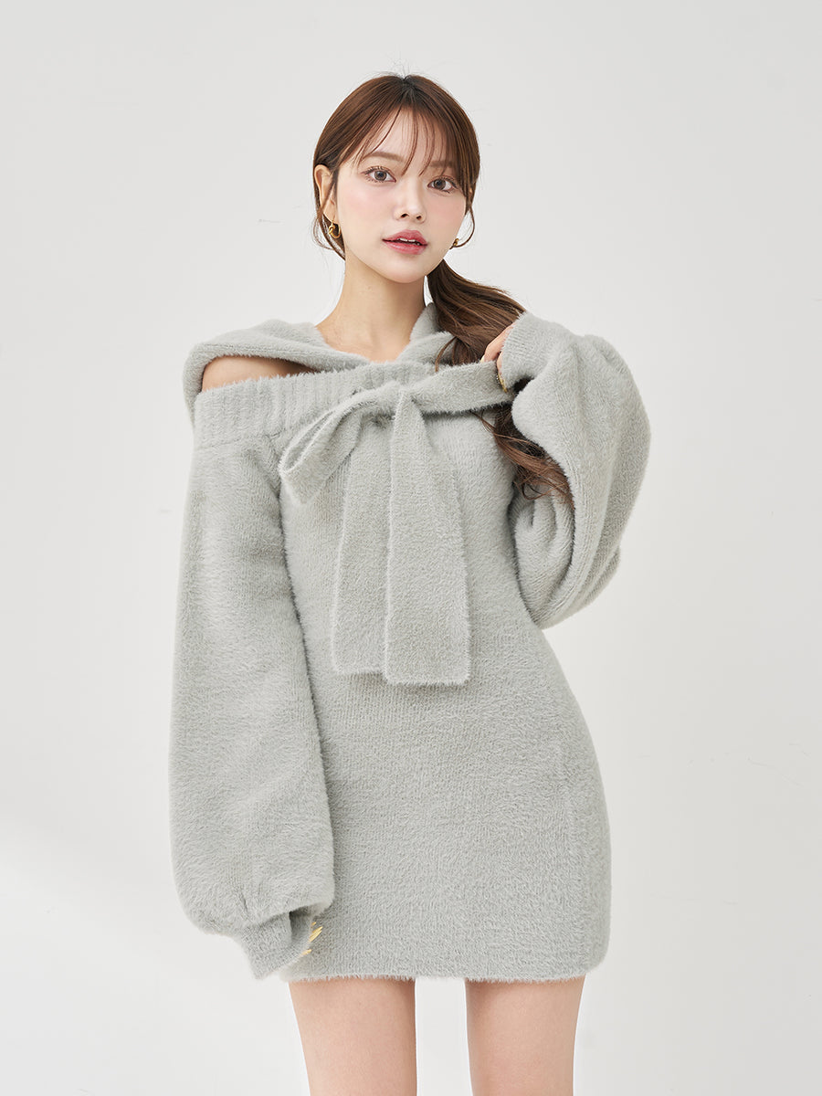 モデル：163cm（着用サイズ：FREE　着用カラー：GRY）