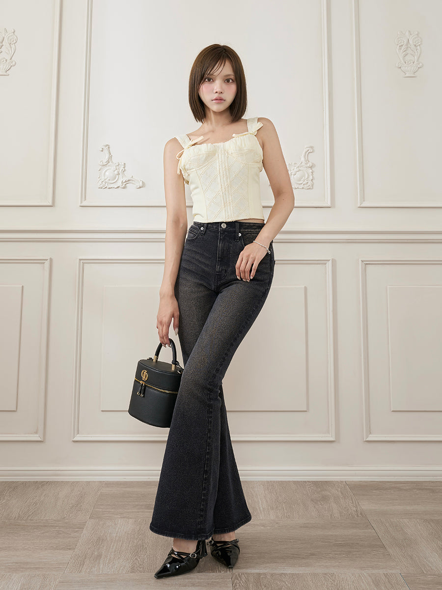 モデル：163cm（着用サイズ：S　着用カラー：BLK）