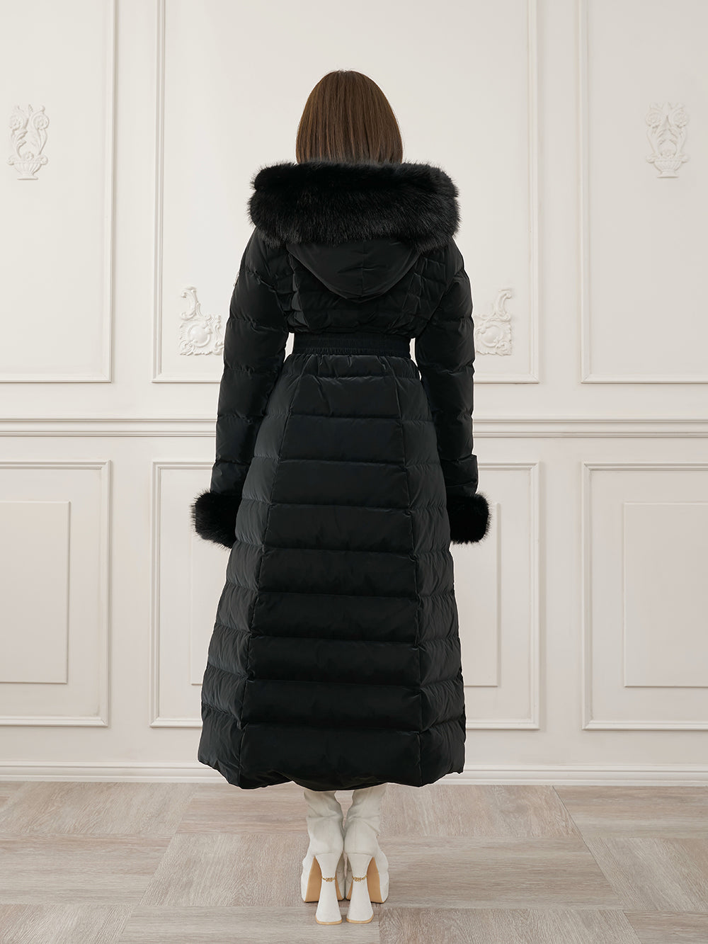 モデル：163cm（着用サイズ：S　着用カラー：BLK）