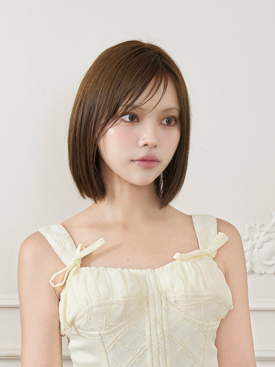 モデル：163cm（着用サイズ：S　着用カラー：IVO）