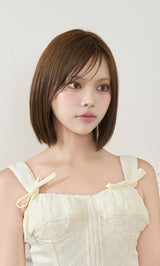 モデル：163cm（着用サイズ：S　着用カラー：IVO）
