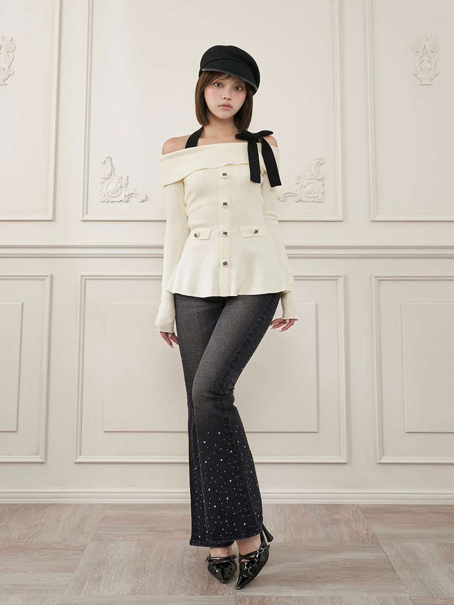 モデル：163cm（着用サイズ：S　着用カラー：BLK）