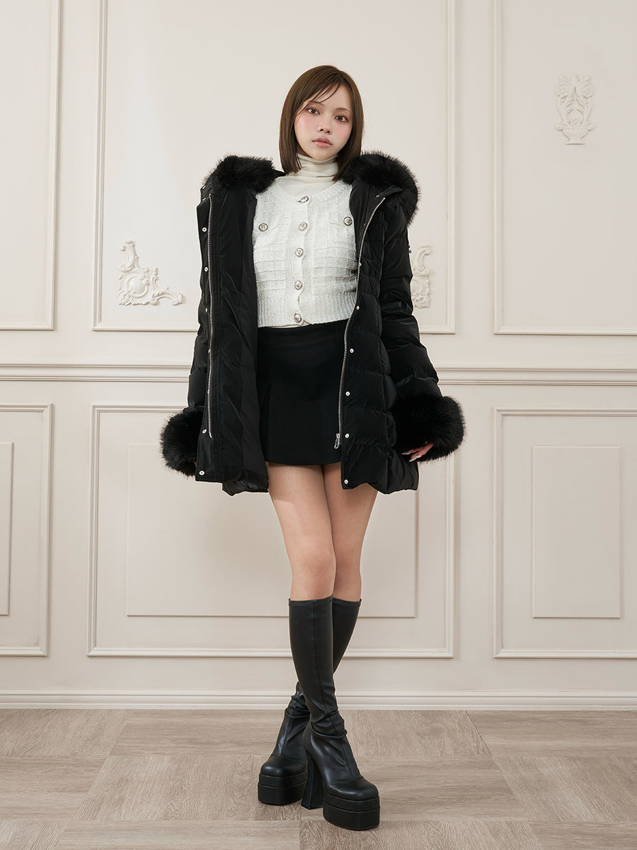 モデル：163cm（着用サイズ：S　着用カラー：BLK）
