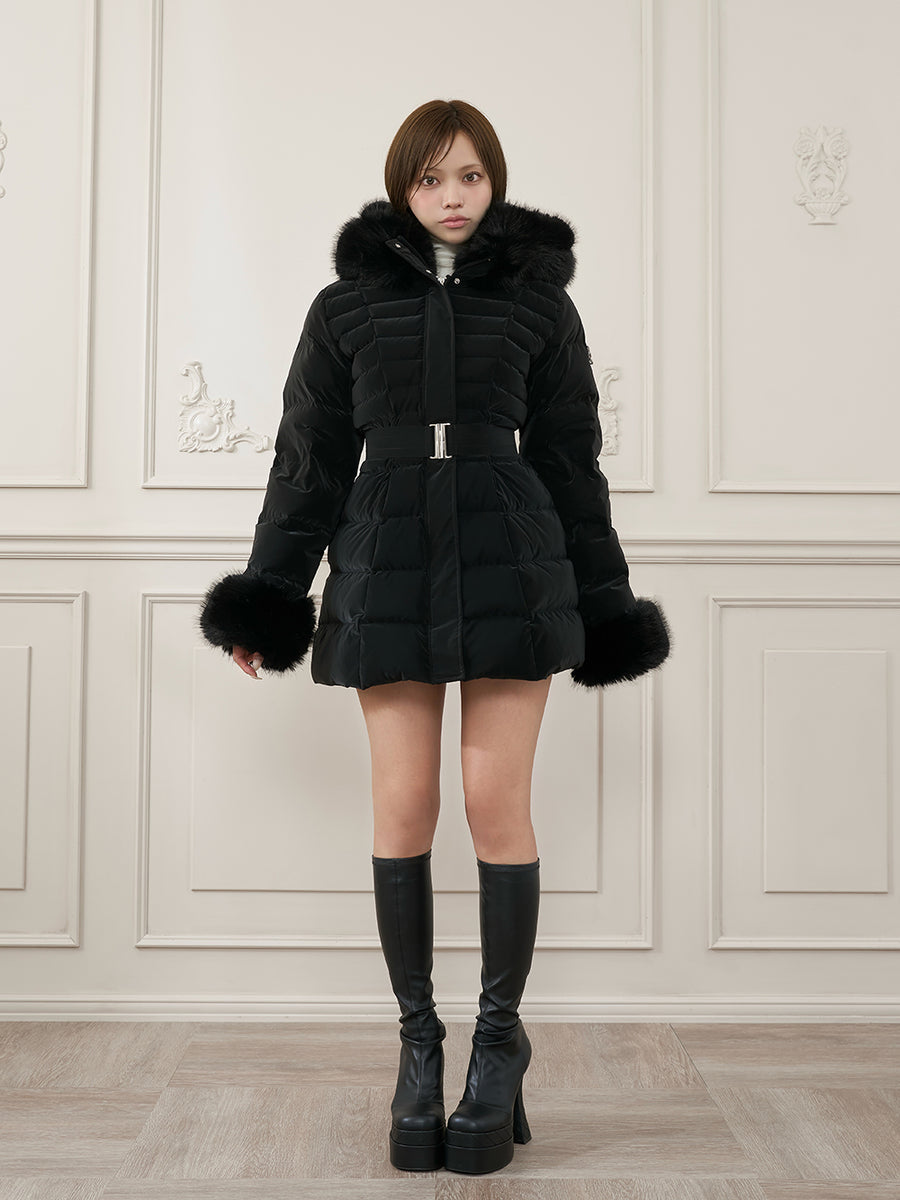 モデル：163cm（着用サイズ：S　着用カラー：BLK）