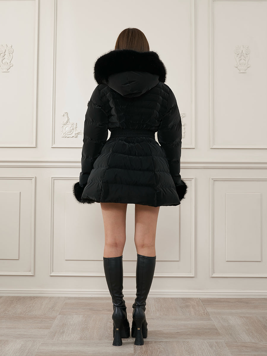 モデル：163cm（着用サイズ：S　着用カラー：BLK）