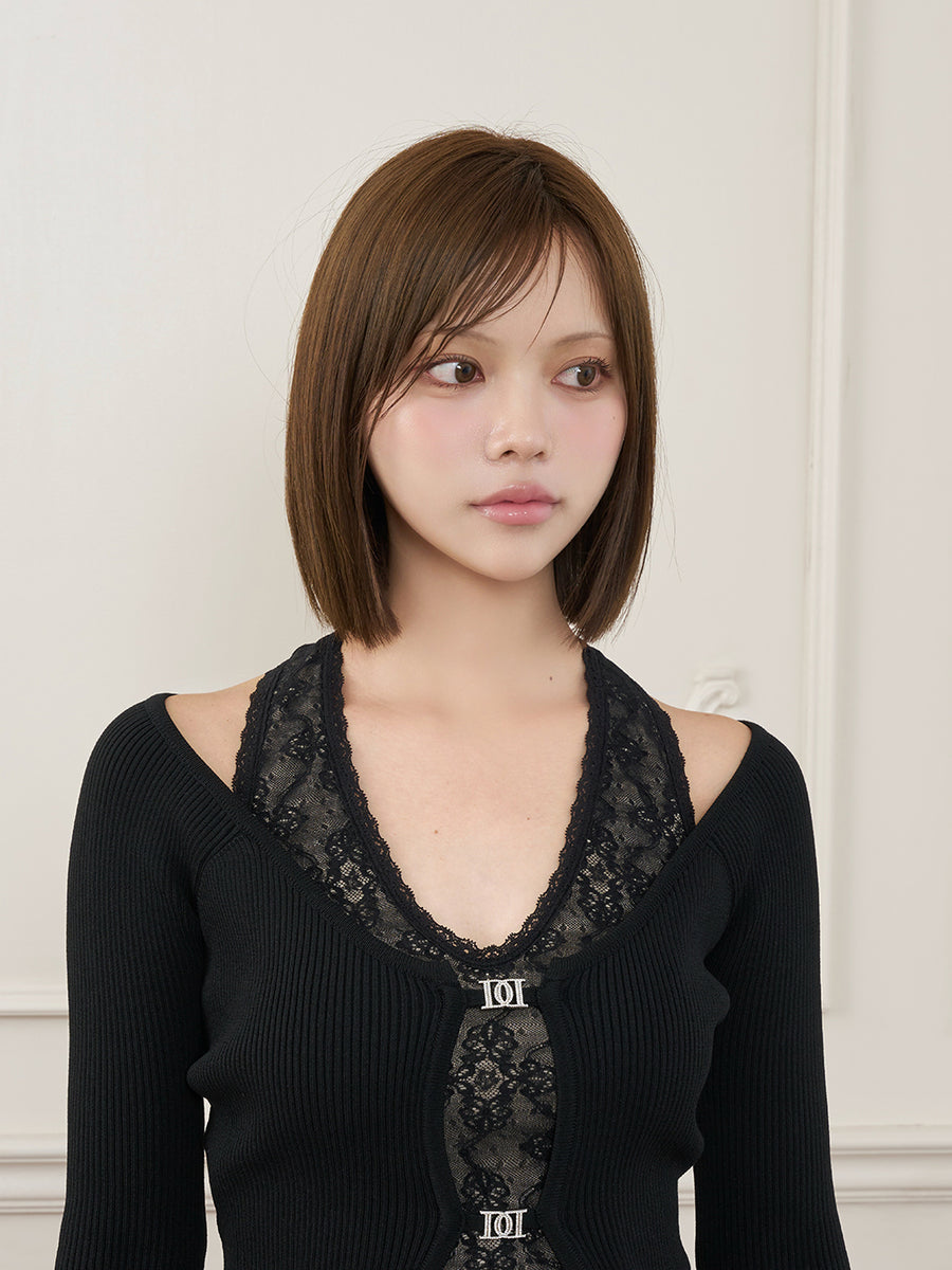 モデル：163cm（着用サイズ：FREE　着用カラー：BLK）