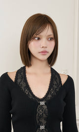 モデル：163cm（着用サイズ：FREE　着用カラー：BLK）