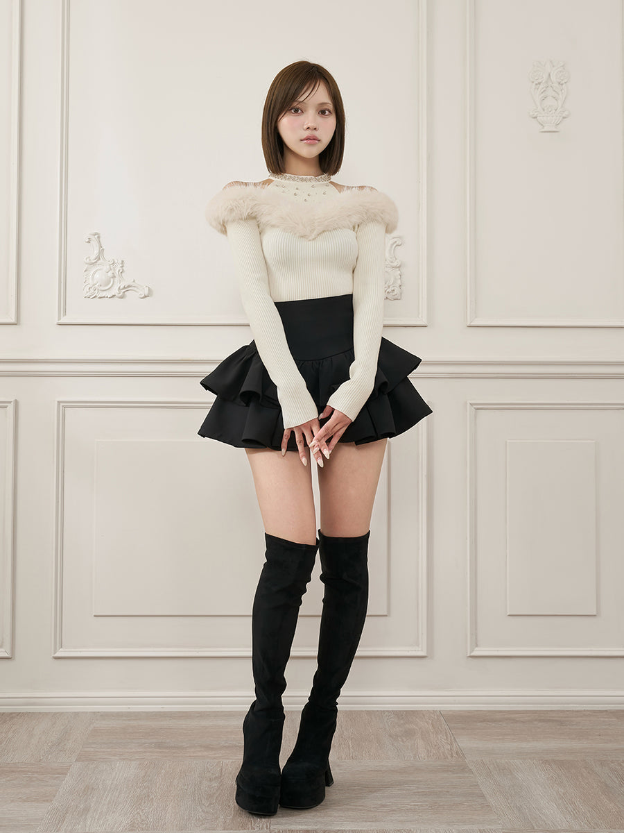 モデル：163cm（着用サイズ：FREE　着用カラー：WHT）