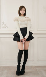 モデル：163cm（着用サイズ：FREE　着用カラー：WHT）