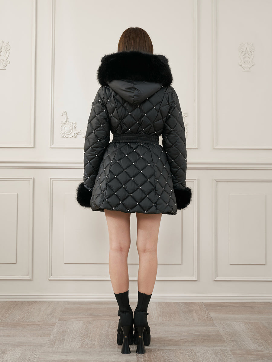 モデル：163cm（着用サイズ：S　着用カラー：BLK）
