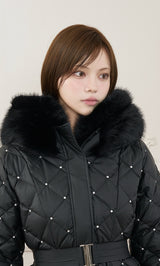 モデル：163cm（着用サイズ：S　着用カラー：BLK）