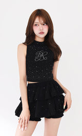 モデル：163cm（着用サイズ：FREE　着用カラー：BLK）