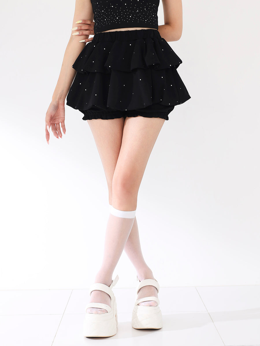 モデル：163cm（着用サイズ：FREE　着用カラー：BLK）