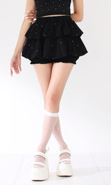 モデル：163cm（着用サイズ：FREE　着用カラー：BLK）