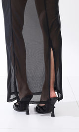 モデル：163cm（着用サイズ：FREE　着用カラー：BLK）
