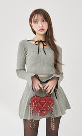 モデル：163cm（着用サイズ：FREE　着用カラー：GRY）