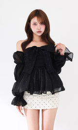 モデル：163cm（着用サイズ：FREE　着用カラー：BLK）