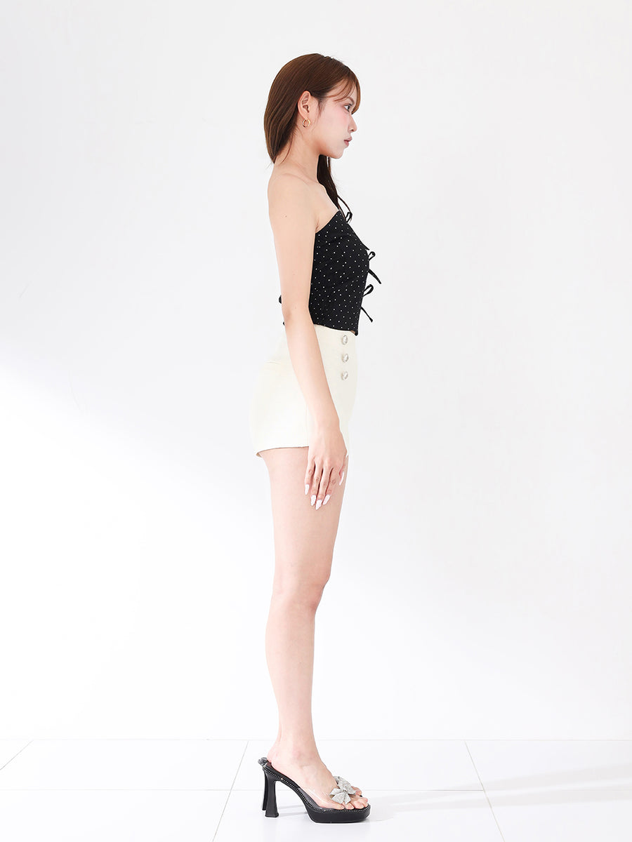モデル：163cm（着用サイズ：S　着用カラー：IVO）